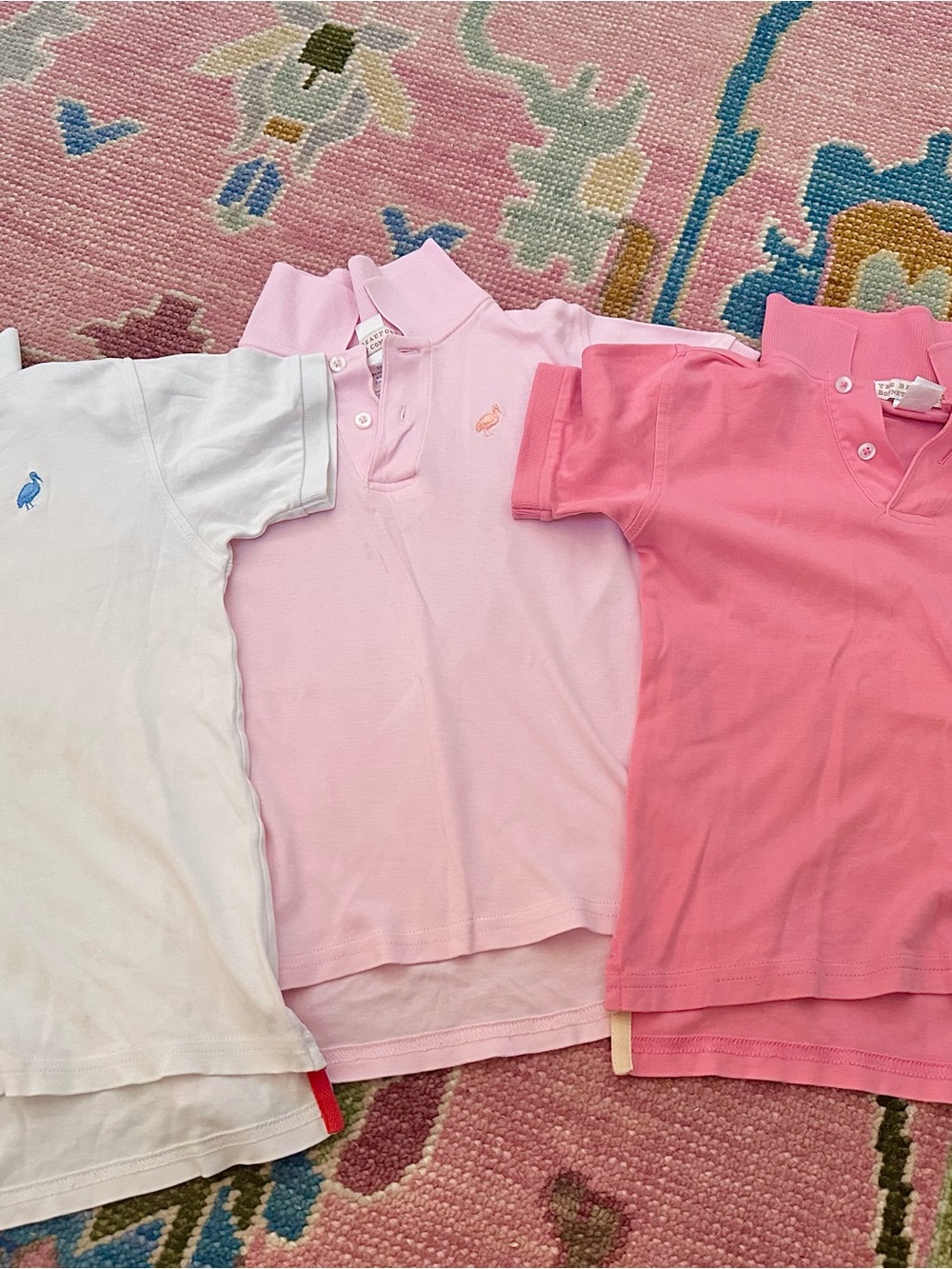 The Beaufort Bonnet Company boys Polo Shirts bundle - Pink and white